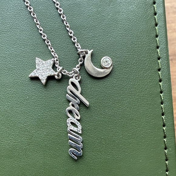 kate spade Jewelry - Kate Spade Silver Script Necklace